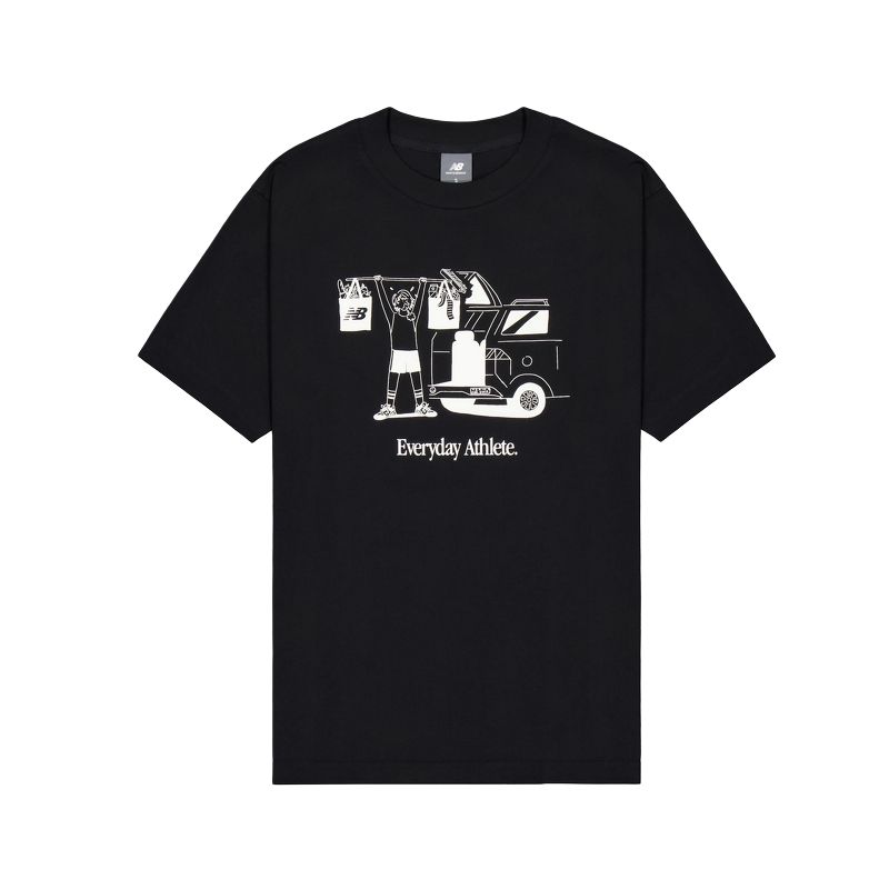 New Balance T Shirt Men s Black MT51851-BK M/170