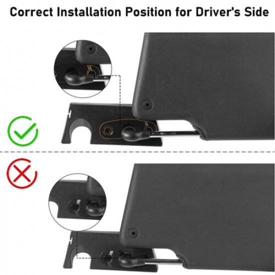 For Jeep Wrangler JK JL Gladiator JT 2018-2022 Metal Sun Visor Clips Repair Kit