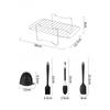 9-Piece Silicone Air Fryer Accessories Set with Baking Rack, Non-Stick Liner & Skewer Holder, Compatible with Ninja AF400 AF500 Air Fryers
