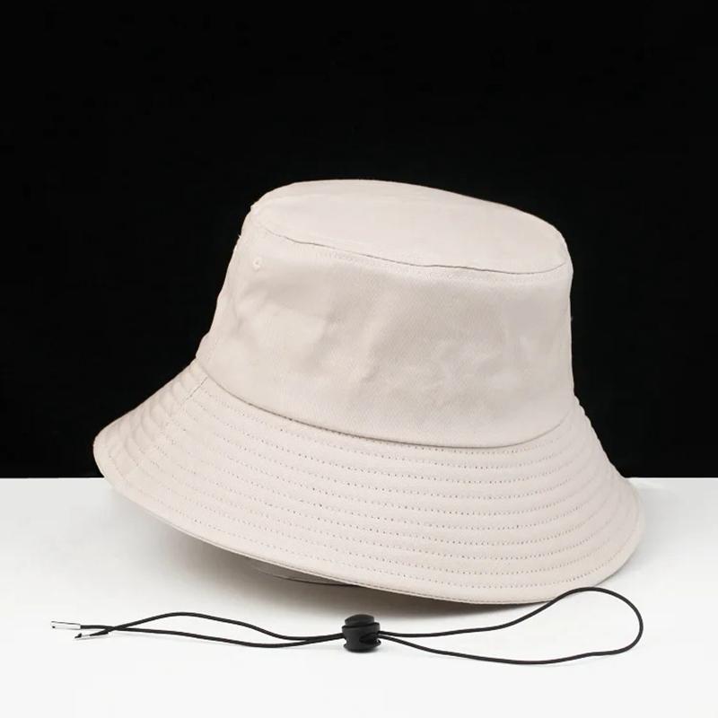 High Quality 100% Cotton Bucket Hat Women Summer Sun Caps Big Size Boonie Cap Large Panama Hat Men Oversize Fisherman Hats