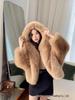 2025 Trendy Women's Faux Fox Fur Coat - Autumn/Winter Thickened Fashion Outerwear