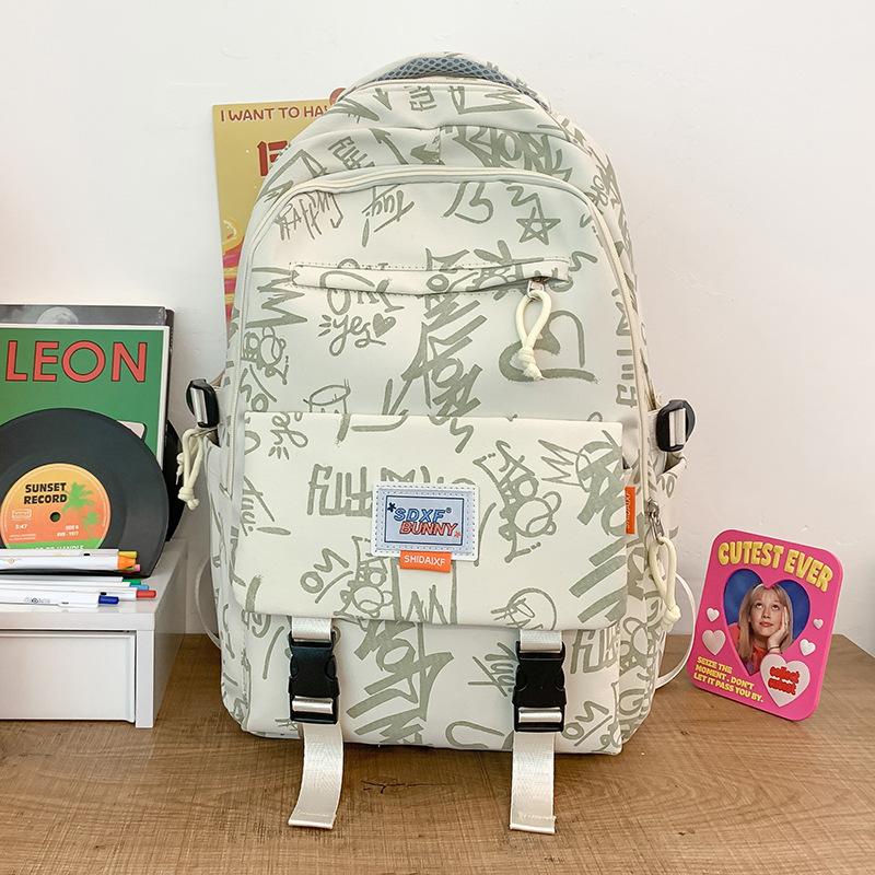 Children's Schoolbags Elementary School Girls Junior High School Students High Looking Dirty Resistant Printing School Backpack