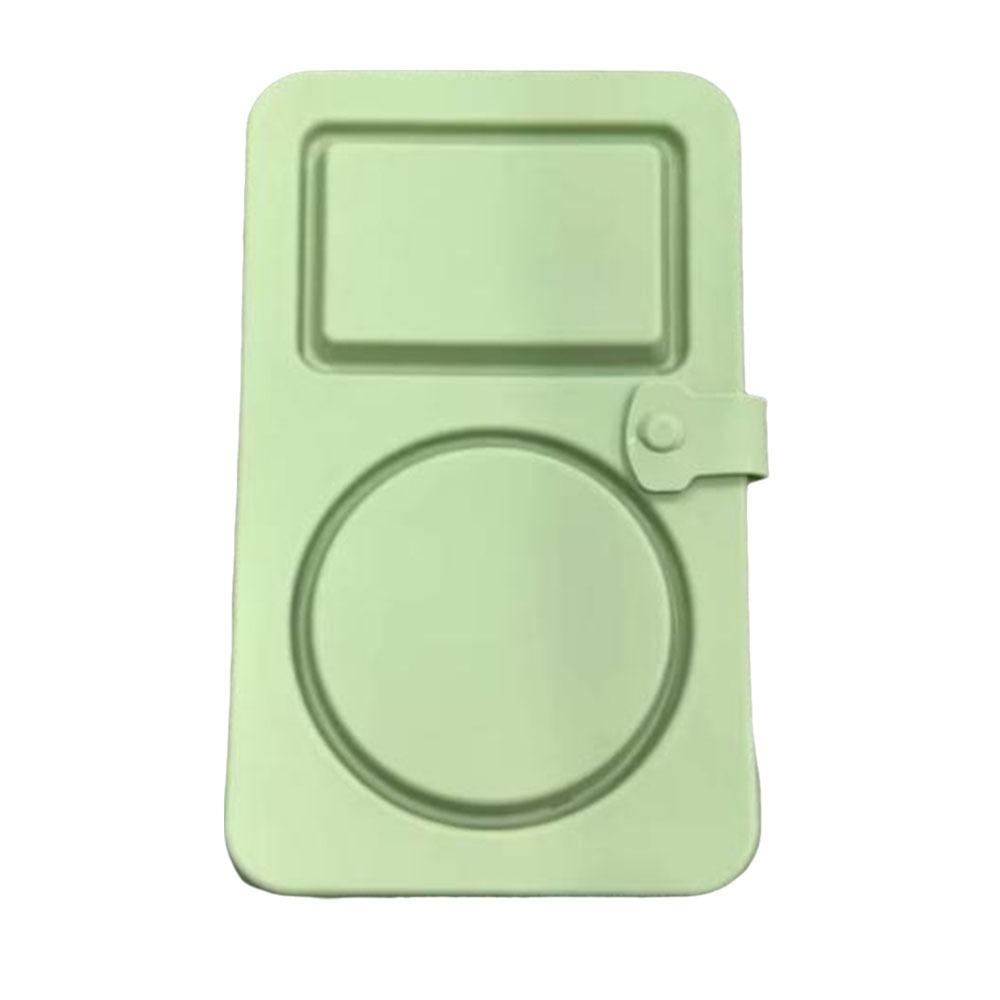 Foldable Double Compartment Snack Box Leakproof Sauce Seasoning Containers Kitchen Gadgets