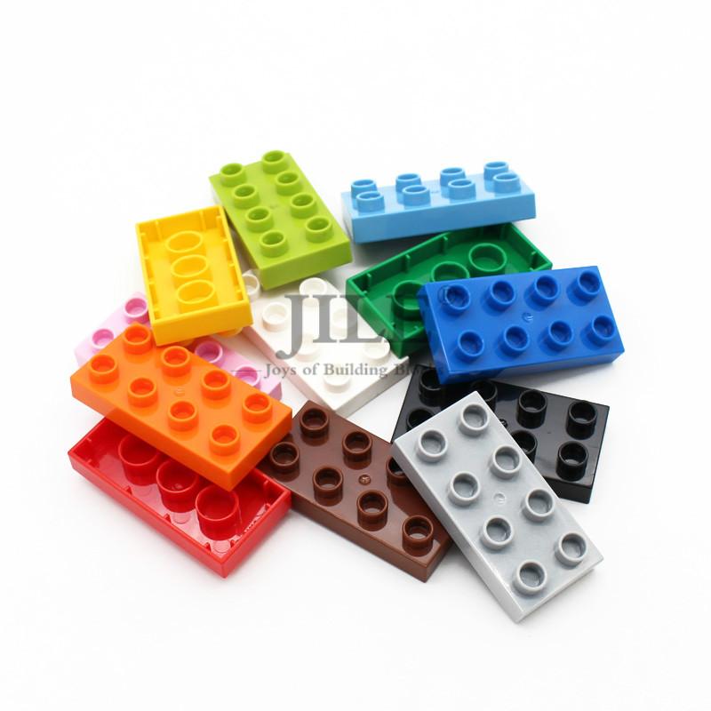 Big Size Building Blocks Brick Colorful Bulk Large Particles Set DIY Educational Compatible with Assembles Kids Toys Gifts