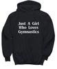 Just A Girl Who Loves Gymnastics Hoodie Funny Gift for Girls Gymnastic Coach