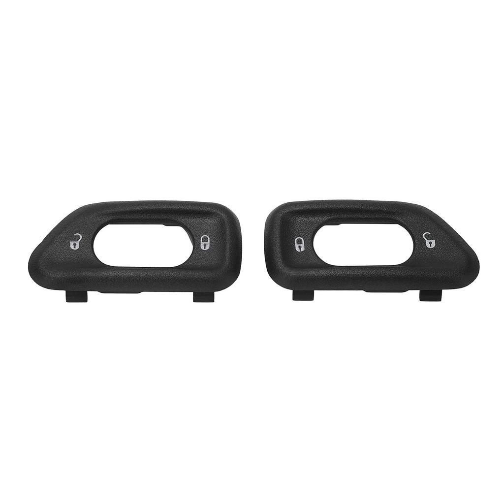 2PCS Door Lock Switch Bezel 68185910AA Left Right Side Replacement for Wrangler 2011 To 2017