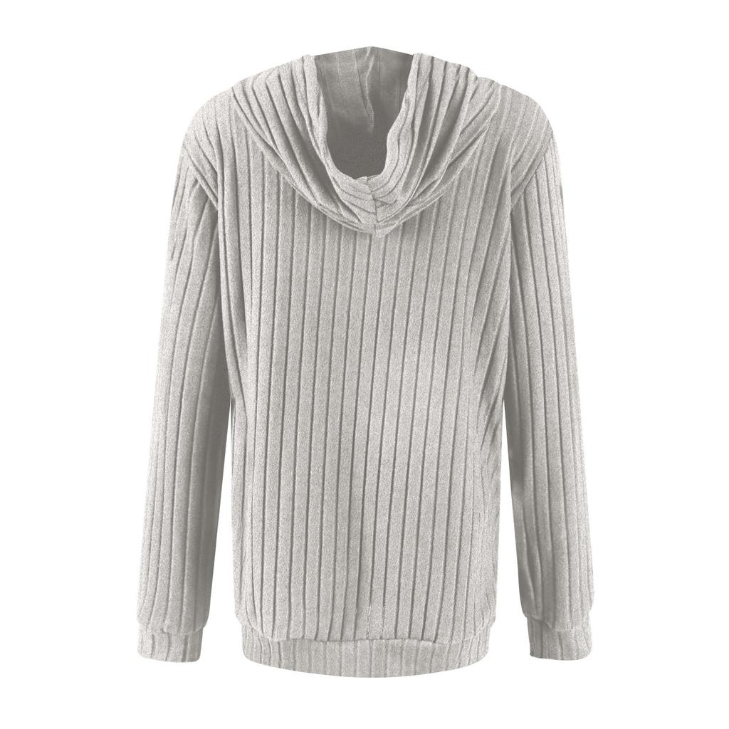 Damen Hoodies Langarm Casual Solid Sweatshirts Für Frauen Pullover Mit Taschen