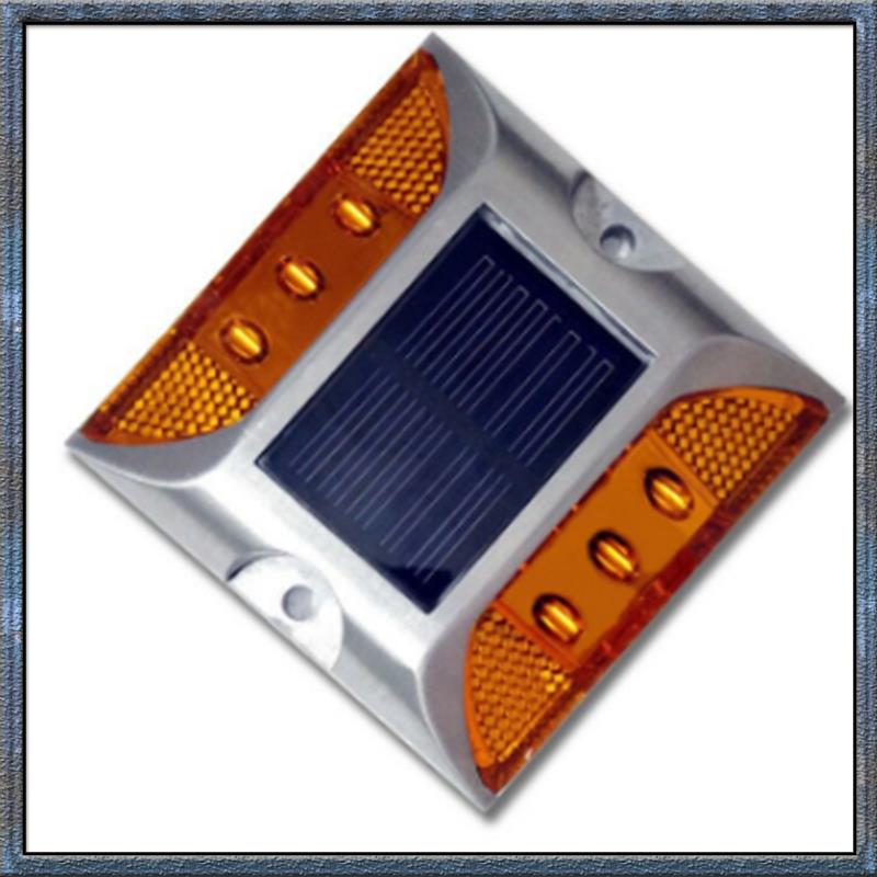 Aug. Ground Marker Lights Double-Sided Warning Light Cast Aluminum Road Stud Lights At Night NONE жёлтый