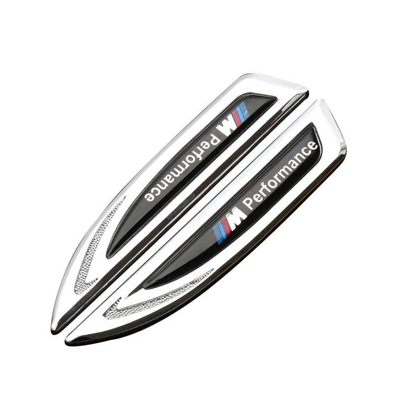

Complete Exterior Decor Set 2Pcs Metal Car Body Stickers Fender Side Emblem Badge Kit For BMW M6 M5 E53 E83 E90 E91 E65 E60 F25 серебряный
