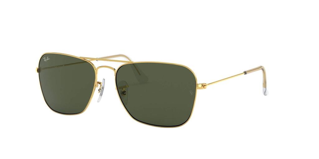 CARAVAN 001 58mm Ray-Ban Men's Sunglasses, 0RB3136, G-15 GREEN,