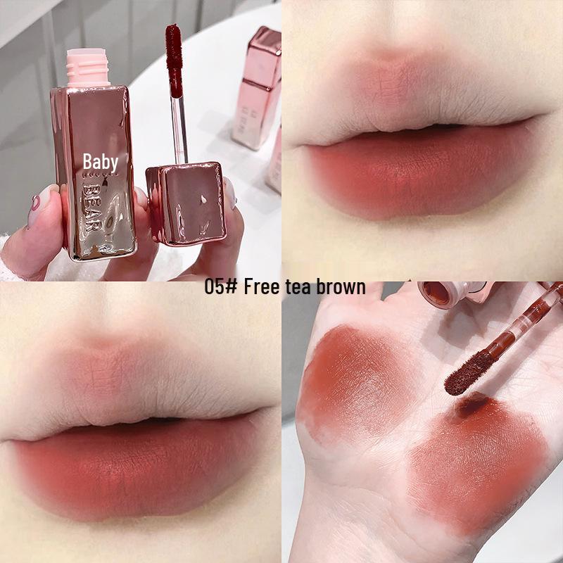 GegeBear Velvet Mist Matte Lip Mud in Pink Tender: High-Pigment, Plumping, and Long-Lasting Matte Lip Gloss for Spring/Summer.