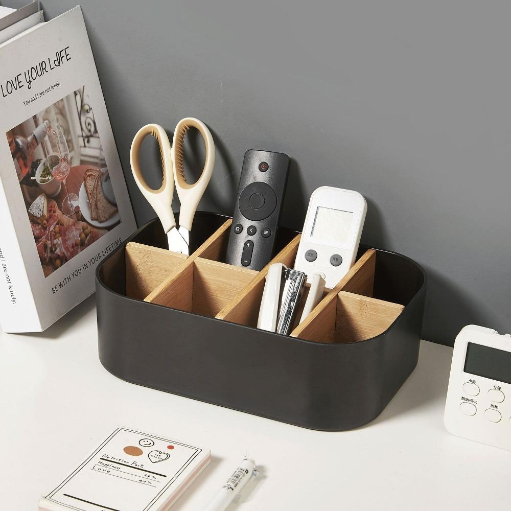 Przechowywanie Kosmetyków Pudełko do Przechowywania na Biurko Wielofunkcyjny Uchwyt na Pilot do TV Trwały Organizer do Salonu