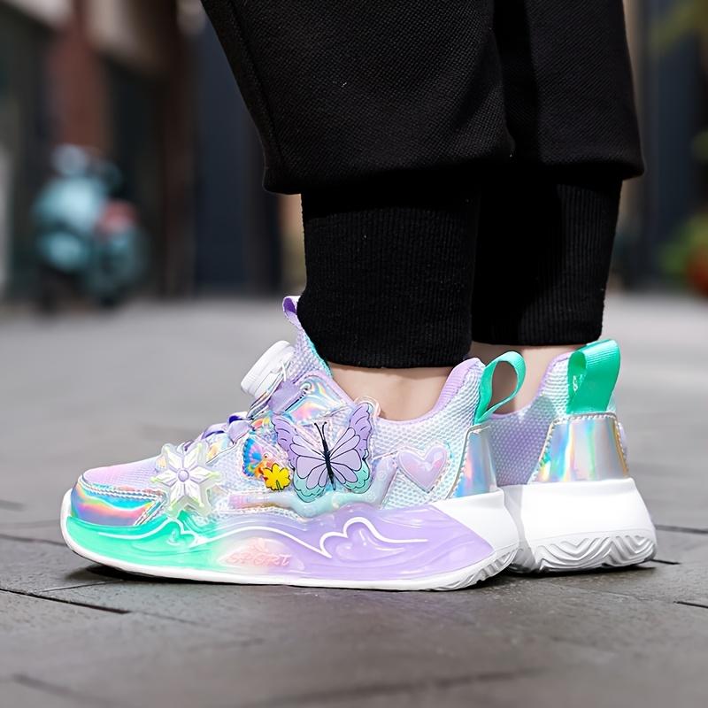 [Cute Cartoon Shoes] Stylish Lightweight Comfortable Breathable Casual Sports Shoes for Girls | New Windmill Heart-Shaped Butterfly Design Cute