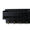 Decorative Wall-mounted Key Holder with 6 Hooks, Wooden Shelf for Entryway, , Hallway, Living Room.