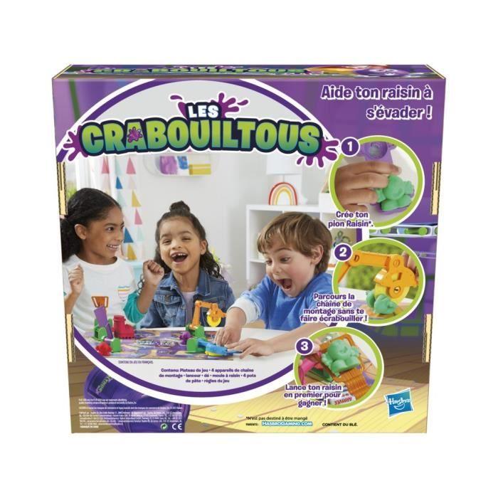 Les crabouiltous, jeu de plateau pour enfants, à partir de 5 ans, jeu pour la famille avec pâte à modeler