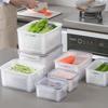 Double-layer Drainable Refrigerator Storage Box - Sealed Fresh-Keeping Container for Fruits and Vegetables