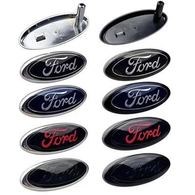 14.5x6.5cm Car Logo Emblem for Escape Kuga Fiesta Ranger Mondeo Fusion Edge Focus Mustang Front Hood Grille Sticker Styling