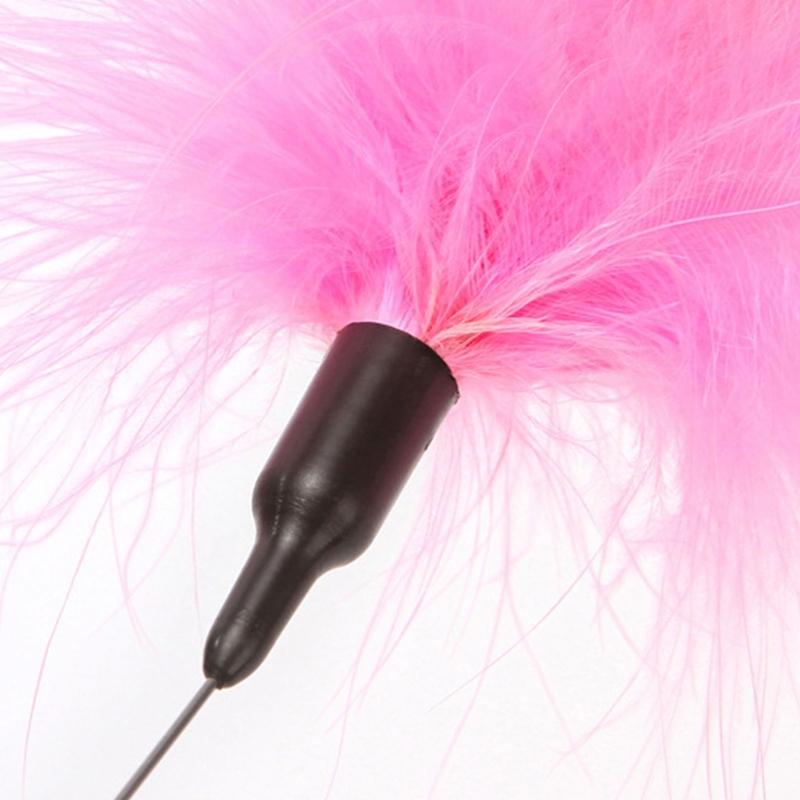 Cat Feather Toy with Collar Exercise Indoor Kitten Self-entertaining Accessories Funny Cat with Feather Bells-