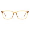 Full Rim Square Transparent Brown Smartbuy Collection Leonidas Cp124e Fashion Unisex Eyeglasses