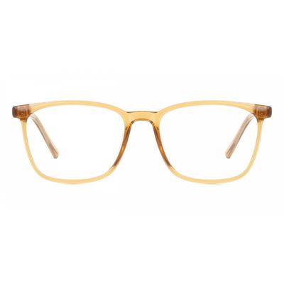 Full Rim Square Transparent Brown Smartbuy Collection Leonidas Cp124e Fashion Unisex Eyeglasses