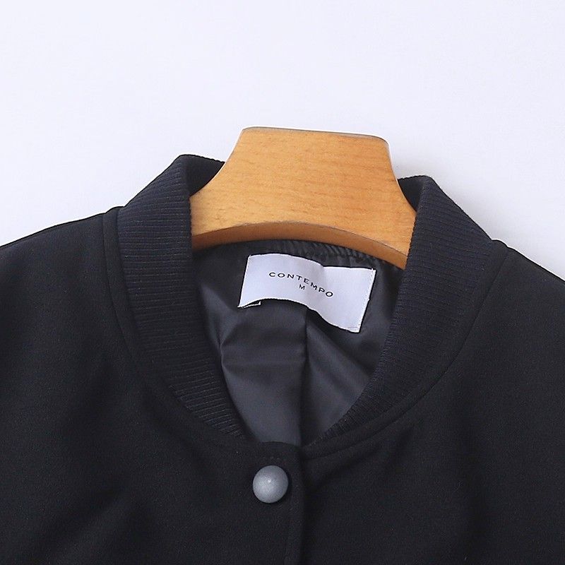 Foreign Trade European and American Single Leisure Women Women clothes Outerwear 2025 Autumn New Stand Collar Button Loose Casual All-matching Top