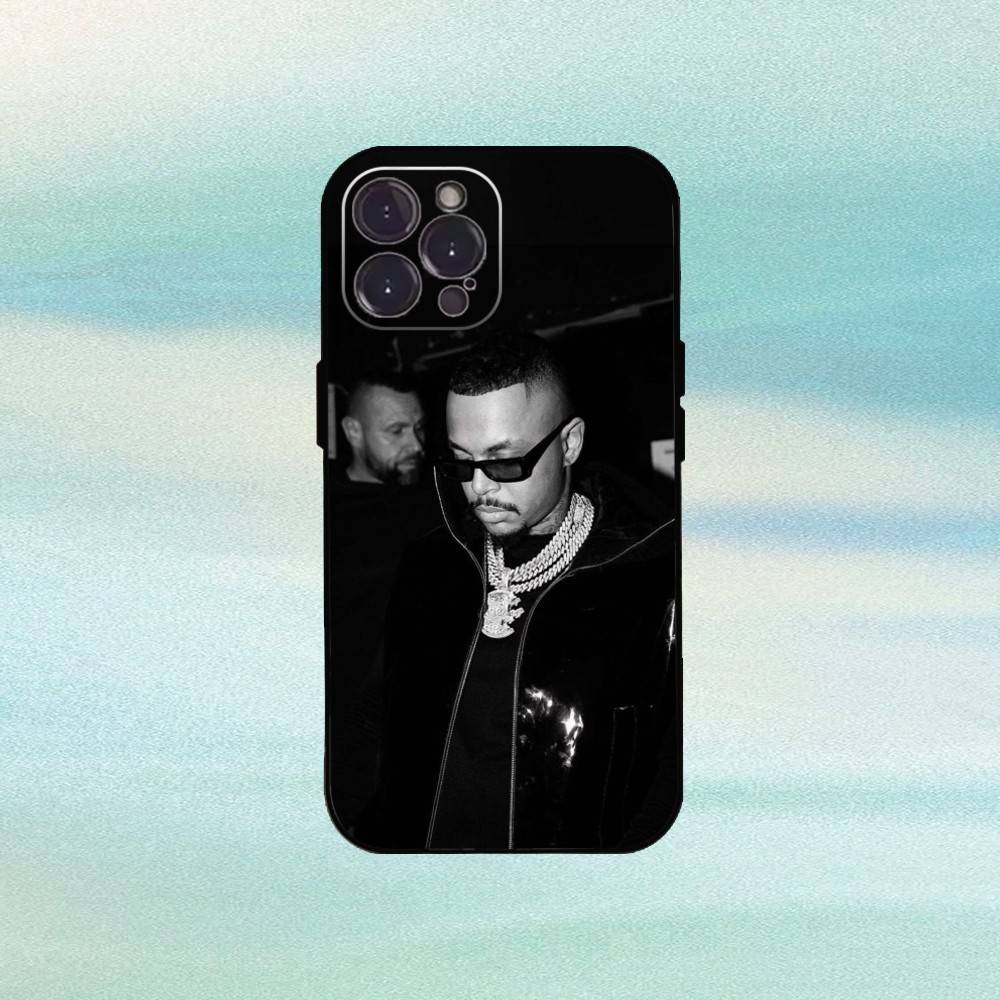 L-Luciano Rapper Phone Case For iPhone17 16 15 14 13 12 11 Pro Max Plus,5G Soft Black Case