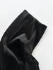 Women's High-Waisted Black Velvet Fishtail Midi Skirt - Fleece-Lined, Thickened, Slimming A-Line for Autumn/Winter