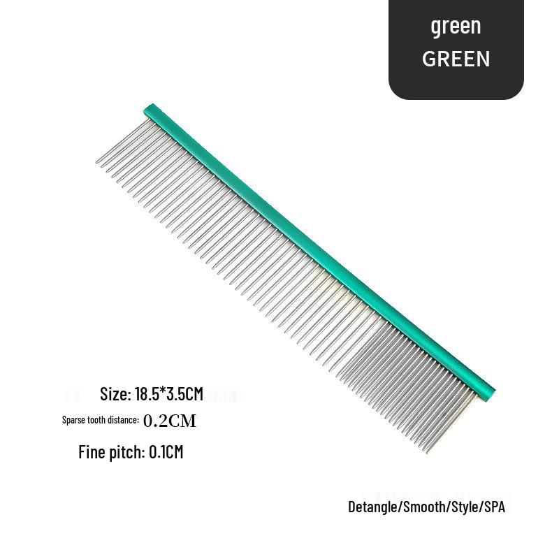 New Arrival De-Shedding Rake: Wide Handle Stainless Steel Pet Comb for Hair Removal