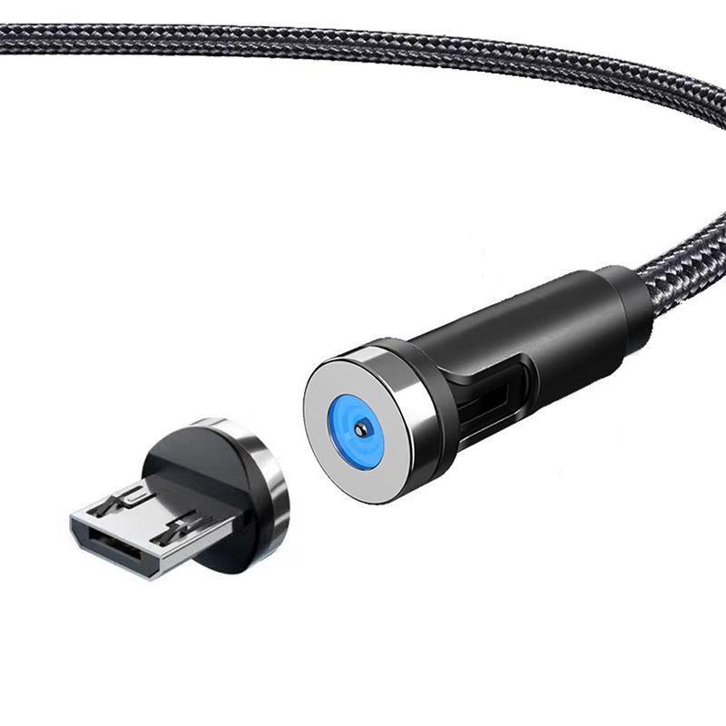 540° Rotating Magnetic Fast Charging Cable for Apple and Type-C Devices