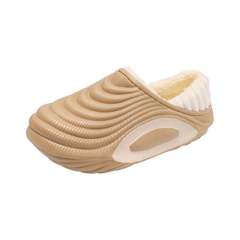 

Новые зимние мужские женские теплые хлопковые тапочки плюшевые балетки для улицы и дома теплая обувь мужские нескользящие домашние тапочки для спальни хлопковые тапочки 44 коричневый