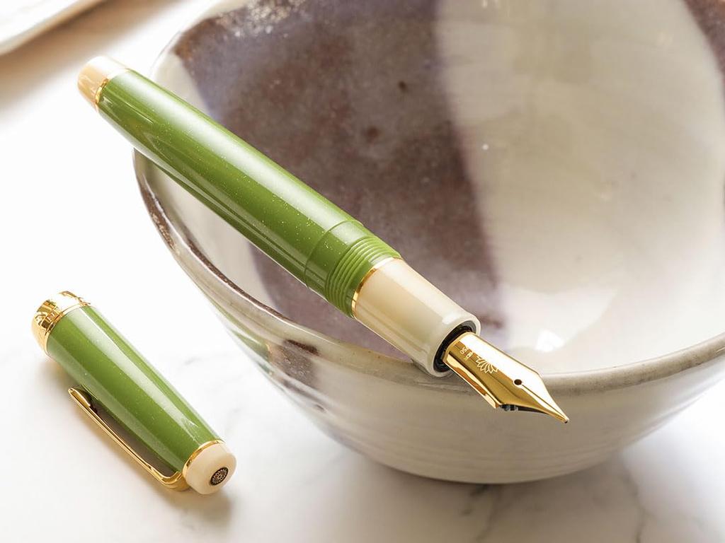 WANCHER Fountain Pen Tea Ceremony Matcha Fountain Pen Fountain [WANCHER Pen] (B Bold)