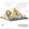 643PCS Bricks World Famous Architecture Great Pyramid of Giza-Cairo Egypt Model Building Bricks Toy For Children
