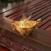 Alloy Dragon Pattern Gold Yuan Treasure Incense Burner Attracts Wealth and Treasures, Small Incense Burner Decoration