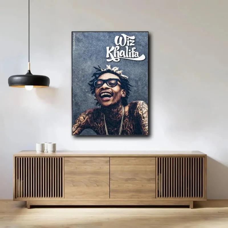 Wiz Khalifa Dekoration Kunstposter Wandkunst Personalisierbares Geschenk Modernes Familien Schlafzimmer Dekor Leinwandgemälde