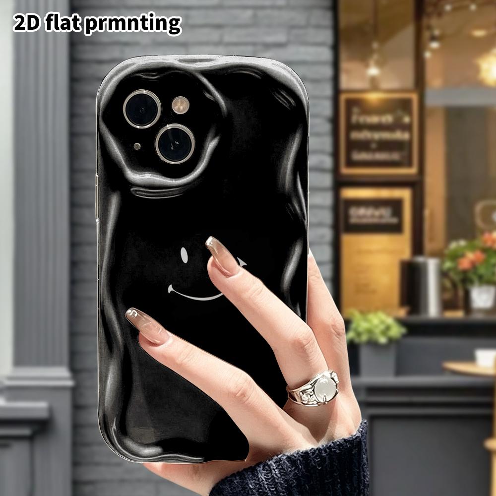 Phone Case: 2D Flat, Suitable for iPhone 18 17 16 15 14 13 12Pro Protective Case, Playful Winking, Perfect Christmas and Halloween Holiday Gift