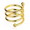 12 Stück Serviettenring Spirale Waschbar Dekorativ Metall Serviettenhalter Ring für Hochzeitsfeier Bankett