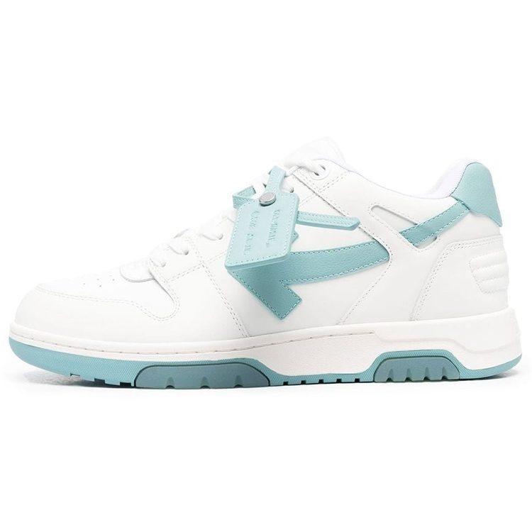 OFF WHITE Out Of Office Ooo Low Tops White Celadon OMIA189S23LEA0010149