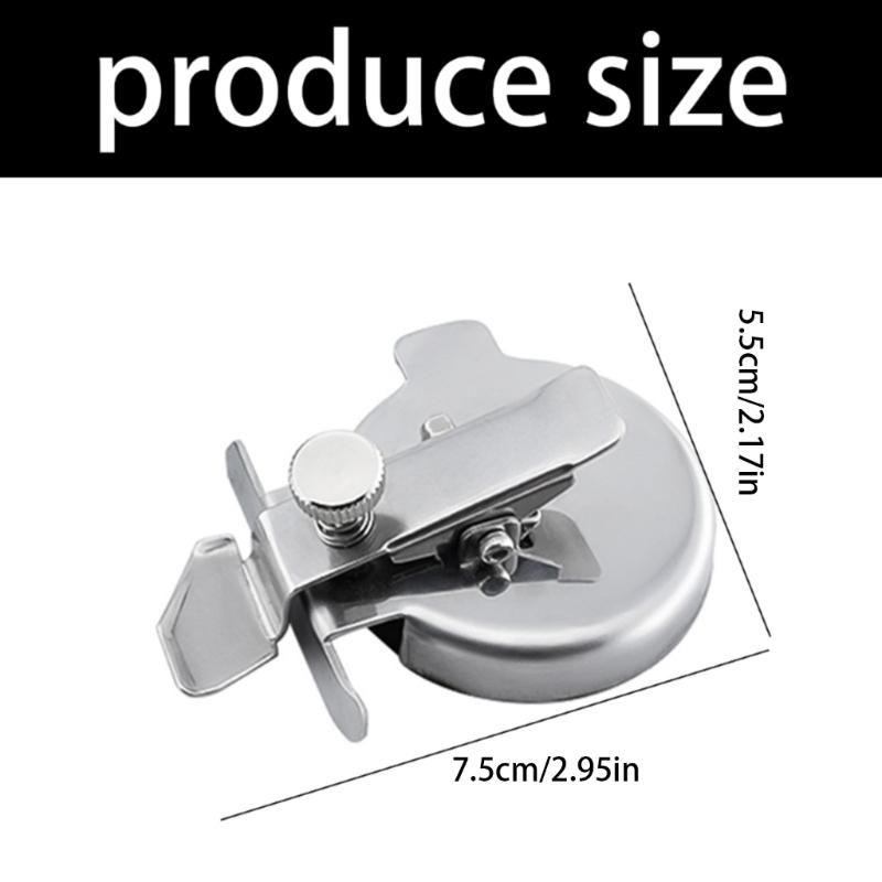 Verstellbare Dicke Nähnahtführung Kreisform Metall Magnetische Nahtführung zum Säumen Gerade/Geschwungene Nähte