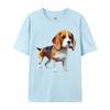 Unisex TShirt Beagle Low Poly Tshirt HuUnisex Friend Dog Printed Tshirt Camisas Basicas Hombre Grpahic Tee