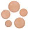 1Pcs 1:12 Dollhouse Wooden Miniature Round Tray Model Furniture Diy Accessories