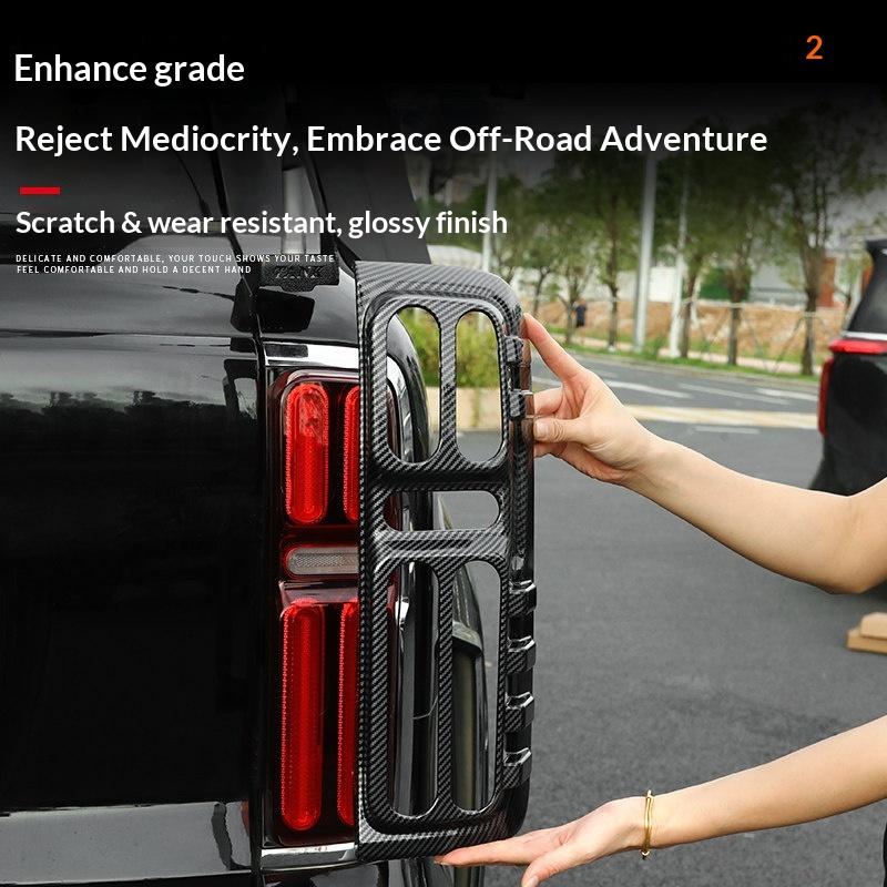 For Tank 500 Hi4T Hi4Z 2022‑2026 Rear Tail Light Cover Trim Lamp Protector Decor Decal Exterior Mod Car Accessories