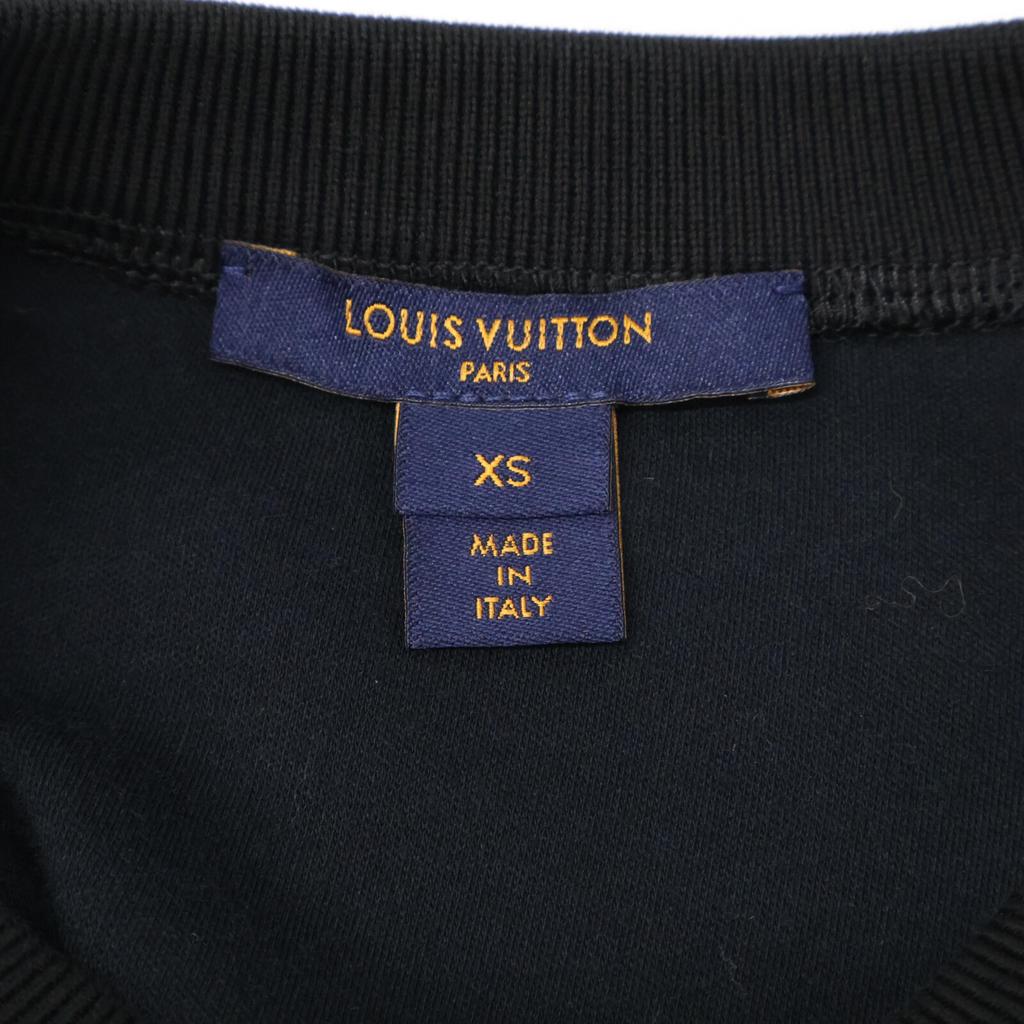 Louis Vuitton Beautiful Item, Genuine Domestic Product, FHR037FED, Flower Ruffle Sweatshirt Dress Dress XS blackUsed