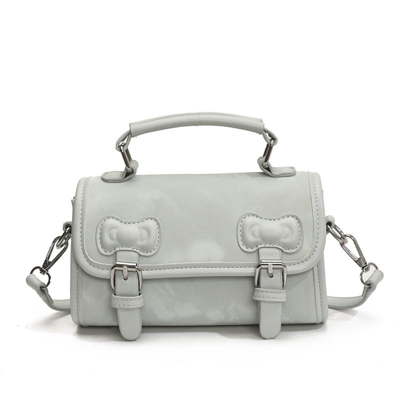 College Style Shoulder Bag Women's New Trendy Spring and Summer Fashion Messenger Versatile Sweet Portable Small Square Bag