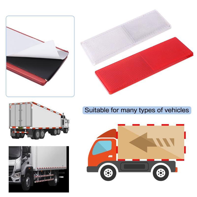 Truck Reflective Sticker Car Rear Bumper Anti-collision Waterproof Sticker Nighttime Warning Trailer Reflector Safety Sticker
