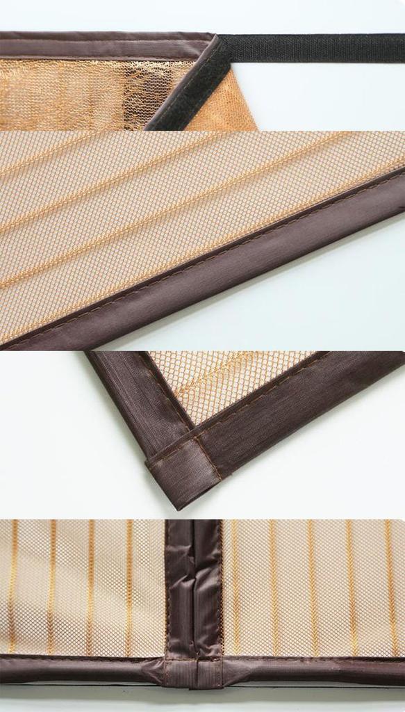 HJ Screen Retractable Entrance Room Divider Insect Mosquito Insect for Back and Brown Door, Curtain, Curtain, Insulated, Repellent, Repellent,