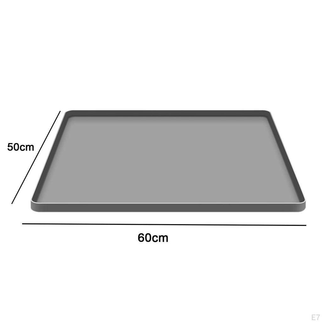 Drip Tray Made of , Floor Mat for Mini Fridge, High Raised Edge, Leak Freezer Mat, Laundry