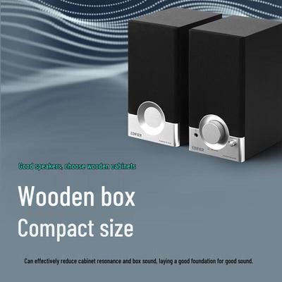 Edifier R18T 2.0 Channel Wooden Desktop Speakers CN Plug (adapter Included)