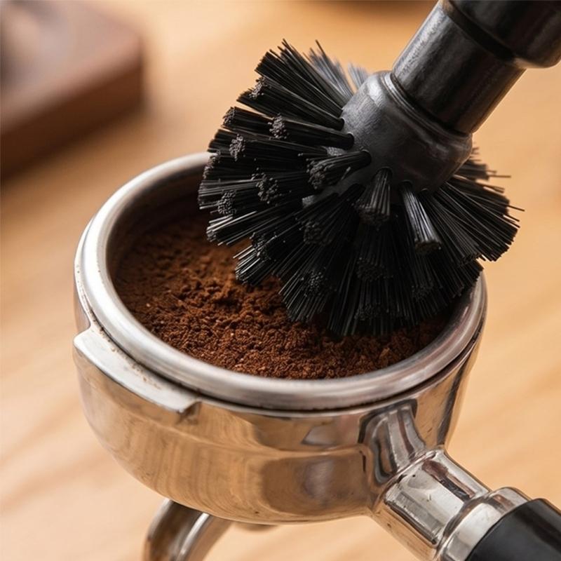 Coffee Portafilter Brush,Professional Coffee Tool Effectively Cleaning,Espresso Machine Portafilter Cleaning Brush
