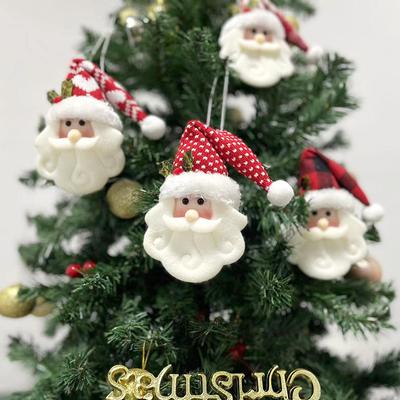 Vánoční stromek závěsné ozdoby přívěsek Santa Clause vánoční dekorace 2025 dekorace na novoroční párty vánoční dárky