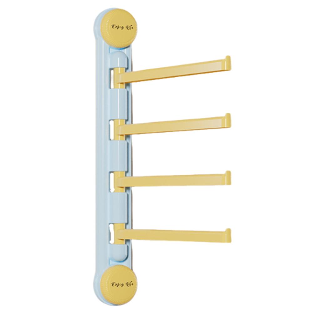 Drain Rotating Towel Bar Waterproof Bathroom Towel Pole Punch-free Suction Cup Towel Rack  Home